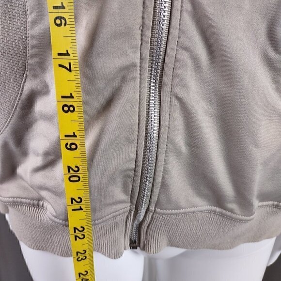 BCBG MaxAzria Tan/Beige/Light Brown, Women's Zip Up Hoodie. Size Large - Picture 11 of 16